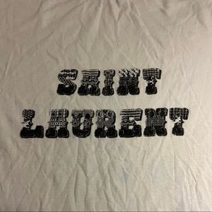 Saint Laurent T Shirt size medium, and in good condition.